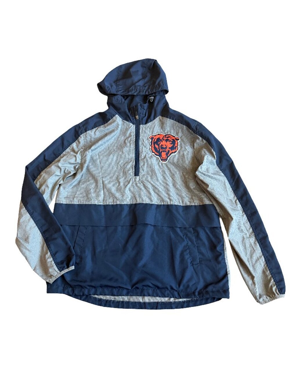 NFL Lightweight Pullover Windbreaker Jacket Chicago Bears Football Size Medium